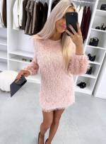 Melns Garām Piedurknēm Plūstoša Kleita