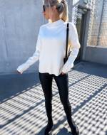 Taupe Soft Sweater With Slit