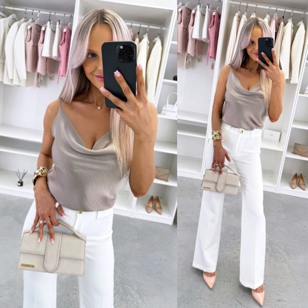 Taupe Silky Top