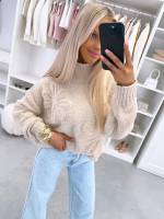 Light Beige Soft And Cozy Sweater