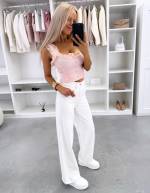 Valge Pehmed Ja Venivad Teksad