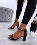 Black Classic Shoes With Block Heels