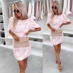 Фиолетовый Платье из мягких пайеток