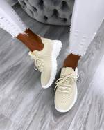 Beige Lightweight Comfy Casual Shoes