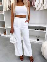 Roosa Mugavad Sirgelõikelised Püksid