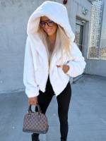 Brūns Mīksta Jaka Ar Rāvējslēdzēju