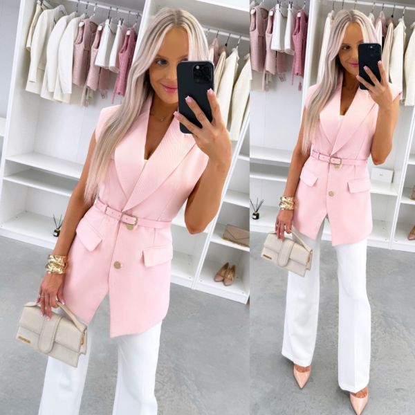 Roosa Vööga Vestjakk