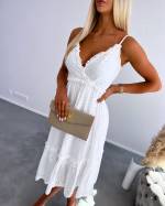 White Strapped Summer Dress