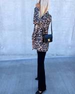 Leopardas Leopardimustriline Oversized Pintsak