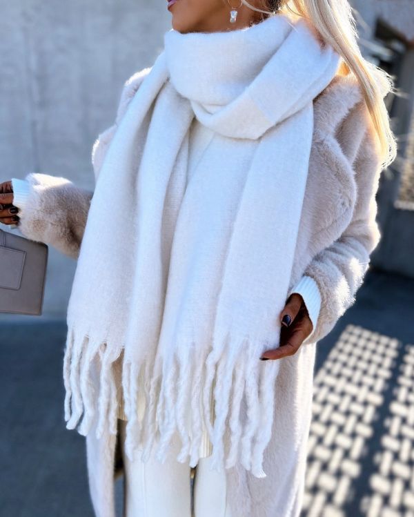 White Soft Scarf