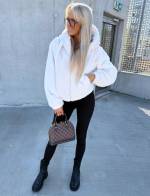 Brūns Mīksta Jaka Ar Rāvējslēdzēju