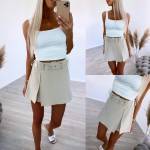 White Belted Culottes