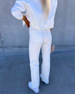 White White Straight-leg Stretch Jeans
