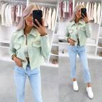 Синий Мягкий свитшот с деталями в золотистом тоне