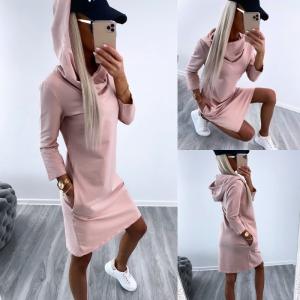 Light Pink Cotton Casual Dress
