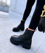Black Thick-soled Comfortable Boots