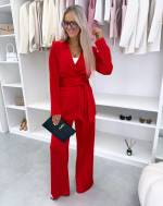 Punane Keskelt Seotav Pintsakjakk