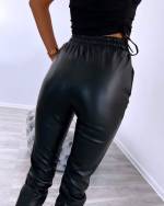 Black Leather Trousers With Zippers