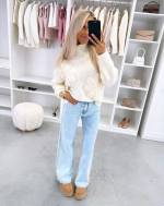 Light Beige Soft And Cozy Sweater