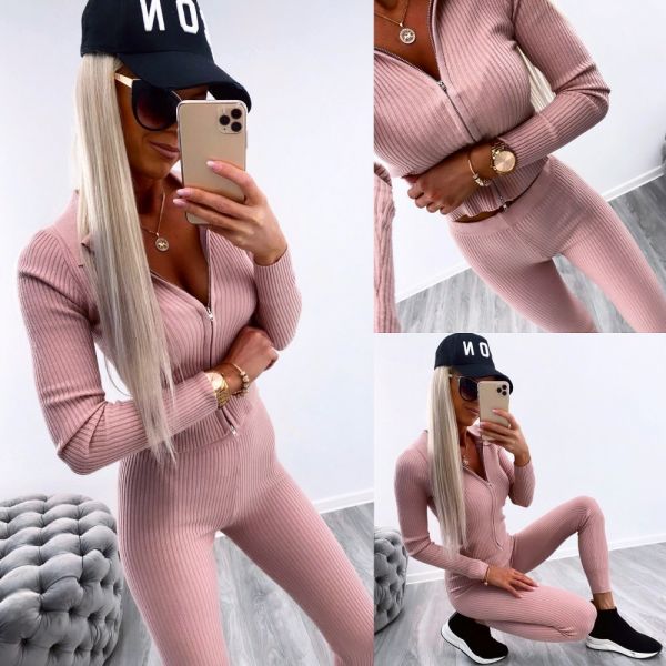 Sārts Pink Casual Two-piece Set