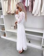 Juoda Nėrinių Suknelė Su Diržu