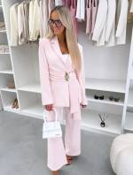 Valge Kuldse Detailiga Seotav Pintsak