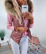 Pink Hooded Vest