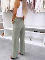 Balta Kelnės Su Diržu