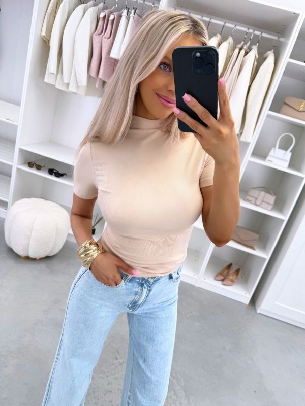 Bēša Elastīgs Un Maigs Tops