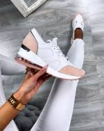 Pink Comfy And Lightweight Casual Shoes