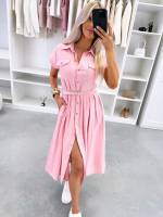 Žalias Patogi Suknelė Su Diržu