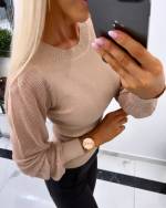 Rose Gold Shiny Sweater