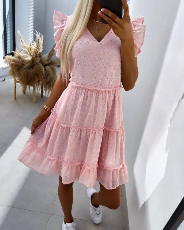 Pink Comfortable Flowy Dress