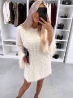 Must Litritega Pehme Langev Kleit