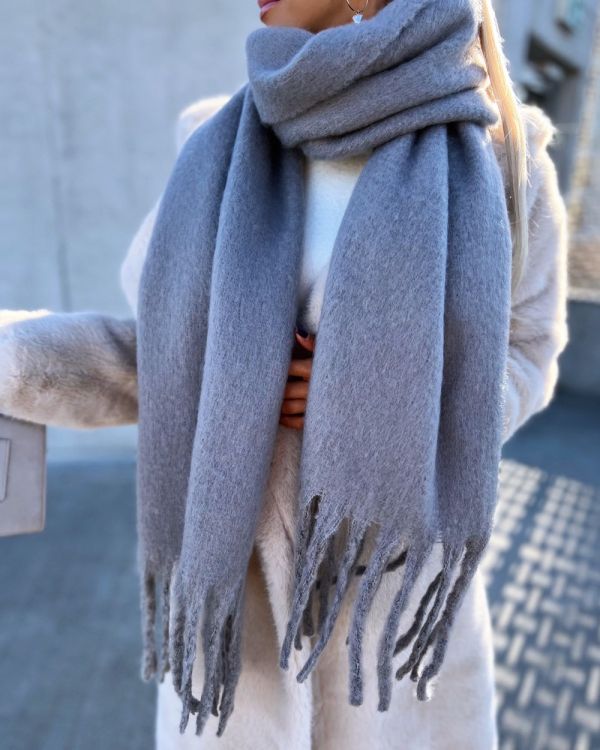 Grey Soft Scarf