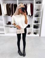 Taupe Lühikeste Varrukatega Kampsun