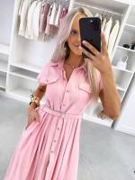 Žalias Patogi Suknelė Su Diržu