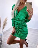 Green Crocheted Bodycon Dress