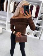 Czarny Top Z Elastycznej Koronki