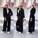 Taupė Krintančios šilkinio Efekto Kelnės