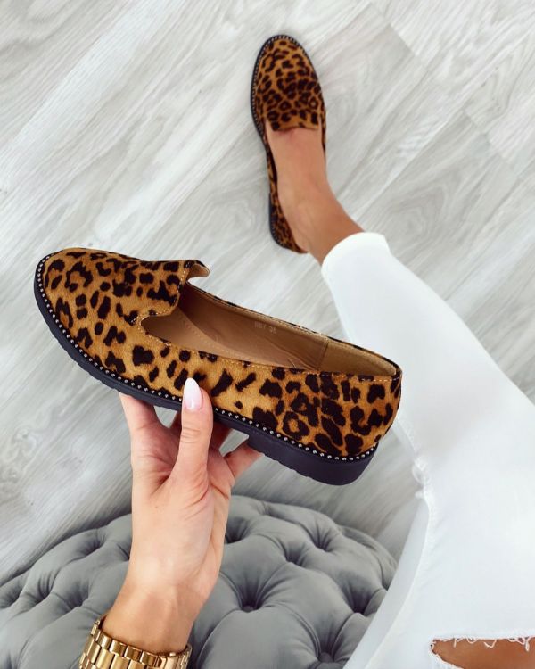 Леопард Повседневная обувь с леопардовым принтом