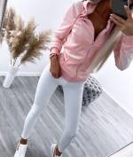 Light Pink Velvet Sweatshirt