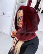 Pruun Kaelusega Müts