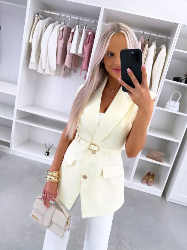 Kollane Vööga Vestjakk