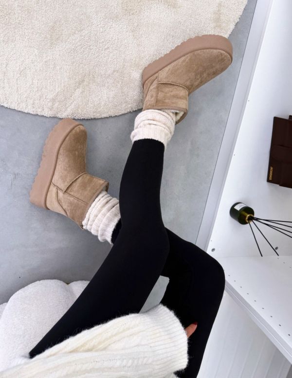 Beež Paksema Tallaga UGG Stiilis Saapad