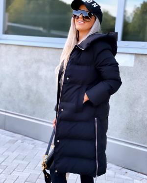 Black Lightweight Warm Winter Coat