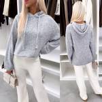 Helebeež Kapuutsiga Pehme Kampsun