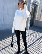 Pelēks Soft Sweater With Slit