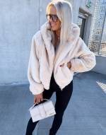 Brūns Mīksta Jaka Ar Rāvējslēdzēju