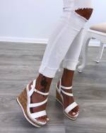 Brown Comfortable Lightweight Wedge Sandals